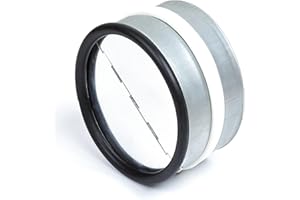 Forhandy Valvola di ritegno DN 100 mm, valvola di ritegno con gomma di tenuta per cappa e condotto di ventilazione