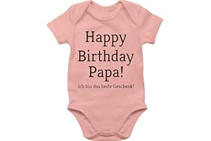 Shirtracer - Baby Body Junge Mädchen - Event und Anlass Geschenke - Happy Birthday Papa! Ich bin das Geschenk!