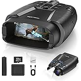 Gece G&ouml;r&uuml;ş G&ouml;zl&uuml;kleri - 4.9 in&ccedil; HD Ekranlı 4K Gece G&ouml;r&uuml;ş D&uuml;rb&uuml;nleri, 10000mAh Şarj Edilebilir ve Yaban Hayatı G&ouml;zlemi, Kamp, 