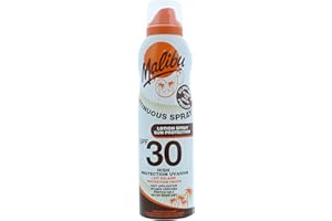 Malibu Sun SPF 30 Continuous Lotion Spray Sunscreen, Vitamin Enriched, Water Resistant, 175ml