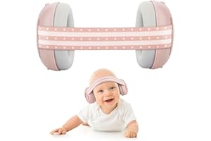 Yiomxhi Gehörschutz Baby Verstellbare Baby Kapselgehörschützer mit Geräuschunterdrückung Baby Ear Defenders und Protektoren für Jungen und Mädchen von 0 bis 36 Monaten