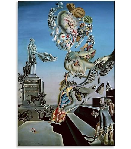 Poster Salvador Dalì Stampa D'Arte 70x50cm: Gli Orologi Molli - Quadro Famoso Su Carta Di Pregio