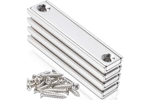 SWIHORAB 4 pezzi 60x13,5x5mm Magneti al neodimio Extra forti, Magneti Forti Grandi Magneti avvitabili Magneti rettangolari Magneti con foro Chiusura magnetica Magnete a testa svasata