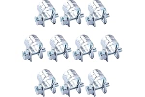 YYIGVMO 10 Pezzi 8-10 mm Mini Fascette Stringitubo, Fascette per Tubi di Iniezione di Carburante Zincate, Regolabile Fascette Stringitubo, per Tubo del Carburante, Tubo di Scarico