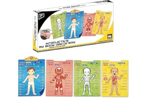Think Gizmos My Body Interactive Educational Human Anatomy Talking Game Toy System to Learn Body Parts, Organs, Muscles and Bones for Kids Age 5 to 12