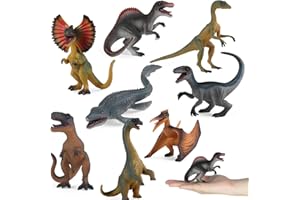 Cylora Dinosaure Jouet, 8PCS Figurine Dinosaure Enfant 3 4 5 6 7 8 9 Ans, Jouets Realiste, Triceratops, Stegosaurus, T-Rex, et + Encore, Jeux Éducatifs Cadeaux pour Garçons Filles
