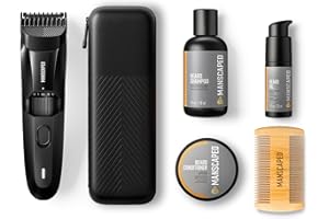 ‎MANSCAPED REFINING THE GENTLEMAN Das MANSCAPED® The Beard Hedger® Advanced Kit enthält unseren Präzisions-Bart- und Schnurrbartschneider, feuchtigkeitsspendendes Shampoo, weichmachenden Conditioner, Öl und Gesichtshaarkamm