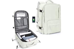 SZLX Sac à Dos Ryanair Cabine 40x20x25 Bagage sous siège cabine 45x36x20 Easyjet Femme Sac de Voyage Homme Cabine Avion Sac à Dos Imperméable pour Ordinateur Portable avec Compartiment à chaussures