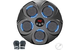 TAOLE Maquina De Boxeo Musical Entrenamiento | Smartciu Montado En La Pared Musical Boxing Machine Inteligente Blue-Tooth Maquina De Boxeo con Musica Recargable Boxing Training Máquina