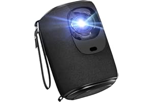 Proyector Portatil, Auto Keystone/Enfoque Eléctrico, 1080P FHD, 22000LM WiFi 5G Bluetooth Lisowod Mini Proyector 50% Zoom, Cine en Casa/Exterior para Teléfono/TV Stick/HDMI/USB