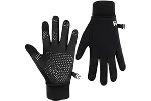 MELLIEX Zimowe dziecięce rękawiczki rowerowe, ciepłe, wiatroszczelne, antypoślizgowe, sportowe, dla małych chłopców, dziewczynek, do biegania, jazdy na rowerze, wspinaczki, kolor czarny