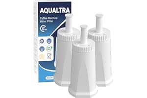 AQUALTRA Filtro Acqua per Macchina da Caffè, Compatibile con Filtro Acqua Express Pro BES008, SES008/SES810/SES875/SES880/SES920/SES980/SES990 (3 Pezzi)