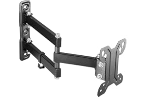 RICOO Uchwyt ścienny do monitora PC wychylny do 13-30 cali, uchwyt ścienny S7911, uchwyt do monitora, uchwyt na ekran, uchwyt ścienny do monitora 27 cali, VESA 75 x 75, 100 x 100 mm