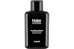 Haier Parfum Crystal - Parfum de Linge pour Lave-Linge - Essence Concentrée pour le Linge et les Vêtements - Formule Active Longue Durée - Jusqu'à 5 Semaines - 20 Cycles, 100 ml