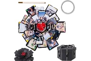 Gxlaihly Scatola a sorpresa,Explosion Box, creativa, Scatola Foto Personalizzata , Album fotografico scrapbooking fai da te,Confezione regalo per amanti, amici e familiari