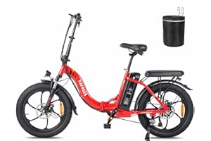 Fafrees [Oficial] F20 Bicicleta eléctrica Plegable, 250W/16Ah Bicicleta eléctrica Urbana, 20 Pulgadas Fatbike, 7 velocidades, Alcance 120 km, 25km/h