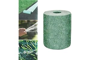 Deysen Biodegradable Grass Seedling Mat, Grass Seed Mat Roll, Biodegradable Grass Seed Mat Rolls, Lawn Seed Mat, Seed Mat, Planting Mat, Help Plant Growth and Germination Planting Mat (2, 3Mx0.2M)