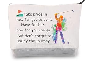 BNQL Golf Gifts Golf Cosmetic Bags Golf Player Gifts Golfer Makeup Bag Pouch Golf Team Gifts for Golf Lover Inspirational Gifts for Women Travel Bag Golf Toiletry Organizer Case (Golf bag)