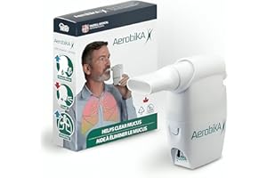 Aerobika OPEP Natural Phlegm and Mucus Clearance Device - Lung Exercise Therapy Unblocks and Expands Airways Helping to Improve Breathing and Reduce Cough
