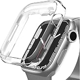 Compatible with Coverzone Apple Watch Series 10 Transparent Case Screen Fully Closing Silicone Built Screen Protection Compatible with Apple Watch