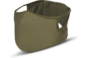 AOUTACC Maschera da tiro, mezza maschera in silicone, tattica, multifunzione, traspirante, per attività all'aperto, BBS, paintball, tiro, giochi di sopravvivenza CS