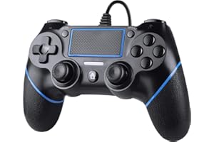 Zexrow Wired Controller für PS-4,Wired Game Controller für Play-Station4/Pro/Slim/PC,Gamepad mit Dual Vibration,Anti-Rutsch-Griff und mit 1.5m langem USB-Kabel