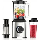 Taurus Prior 1800 W Blender, 20 Speeds, Turbo + 4 Functions, Ice Blender, Smoothie, 6 Blades, Pulp Filter, Portable Cup, Dish