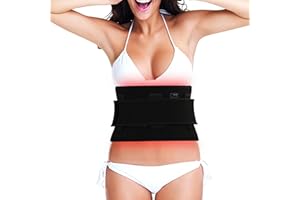 iKeener Ceinture Thérapie Lumière Rouge,Coussinet Flexible Portable Thérapie au Laser Froid avec Minuteur pour Les Muscles Articulaires,Dos,Jambes,épaules,Corporelle,Genou,Taille Soulagement Douleur