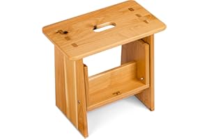 ‎SCHREINEREI HARTMANN Schreinerei Hartmann Tritthocker GÜNTHER (Kernbuche) – Tritthocker, Sitzhocker Holz, stabil in Massivholz, für Kinder und die ganze Familie