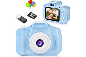 Camara Fotos Infantil,ARNSSIEN Camara de Fotos para Niños, 1080P HD, Regalo Juguete para Niños de 3 4 5 6 7 8 9 10 años, Regalo Cumpleaños y Navidad,10 Juegos de Rompecabezas y Tarjeta 32GB.