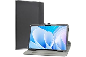 LiuShan Rotary Funda para DOOGEE T30 Pro, Folio Soporte PU Cuero con Funda Caso para DOOGEE T30 Pro/DOOGEE T30 Ultra Android Tablet 11 Pulgadas,Negro