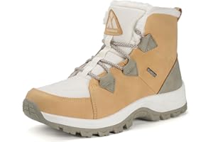 Mishansha Damen Winterschuhe Mid Outdoor Warm Schneestiefel