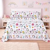 DALINA 3-Piece Children's Bedding Set for 90 cm Beds &ndash; Fitted Sheet for 90 x 190 cm Beds, Top Sheet 165 x 260 cm and 1 Long P