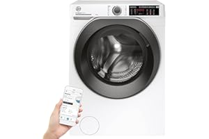 Hoover H-WASH 500 HWQ 69AMBS Waschmaschine / 9kg / 1600 U/Min. / Eco-Power Inverter Motor/ActiveSteam Dampffunktion/Mengenautomatik Plus/Aquastop/WLAN
