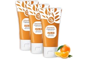 Jiangshan Orange Enzymes Exfoliating Gel, Organic Face and Body Exfoliating Scrub Gel, Deep Cleansing Moisturizing Facial Exfoliator for All Skin Types (3pc)