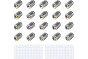 NYVOR Set med 20 st mini-LED-lampor, miniatyr-LED-lampor med batterier och 100 självhäftande punkter, miniatyrbelysning för k