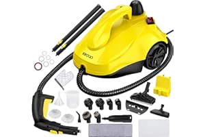 KROQO Nettoyeur vapeur,Vadrouilles à vapeur pour le nettoyage des sols,Vadrouille à vapeur avec 23 accessoires,Cordon d’alimentation de 5 mètres pour Four, Tapis, Canapé, Rembourrage, Jouet, Défroisse