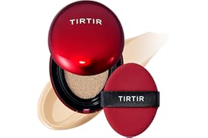 TIRTIR Mask Fit Red Cushion Foundation | Volle Deckkraft, Leicht & Hautnah, Satin Glow Finish | Koreanisches Cushion Make-up, Tattoo-Abdeckung, Aufbauend (0,15 Fl Oz), 21W Natural Ivory
