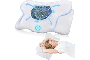 TEGOVE Tegove Ergonomisk Cervikal Kudde, Memory Foam-Kudde För Sido-, Rygg- Och Magslipare, Cervikal Kudde För Att Förbättra Sömnkvaliteten, 60 X 34 X 13 CM