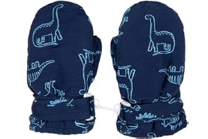 FORUHOO Kinder Handschuhe Wasserdicht mit Fleece Fäustlinge für Unisex Baby Winter