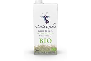 Leche de Cabra Ecológica 6 Litros - Santa Gadea | Semidesnatada, Suave y Sostenible | Ganadería Propia en España