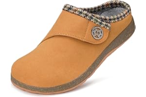 Intini Zoccoli Donna Pantofole per casa Invernali Calde Ciabatte Uomo Sabot Imbottiti Scarpe da Giardino Pantofola Inverno Antiscivolo 36-46EU