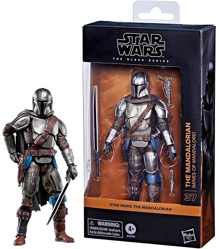 Star Wars Black Series Scout Trooper Carbonized Collection | Figura 15 Cm Con Finitura Metallica, Ispirata A The Mandalorian, Esclusiva