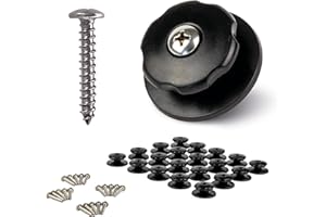 CARGO VA Intelligent Vehicle Accessories 20 boutons ronds avec vis - Boutons de bâche - parfaits pour fixer les filets de remorque et les bâches
