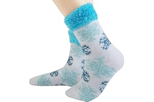 JARSEEN 2 Paia Calze di Lana Invernali Termiche Calzini Ricamo Carino Caldo Spessi Morbido Calzettoni Donna