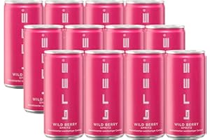 Bree Wild Berry Spritz (12 x 0,2l) – spritzig-fruchtiger Genuss mit intensiven Aromen wilder Beeren, der den Sommer aufleben lässt – perfekt eiskalt aus der Dose oder mit Strohhalm