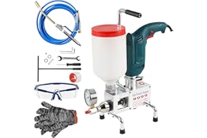 MXBAOHENG Macchina per Pompa ad iniezione per stuccatura 910W Macchina per stuccatura ad Alta Pressione Macchina per iniezione epossidica per Riparazione di Crepe nel Calcestruzzo 220V