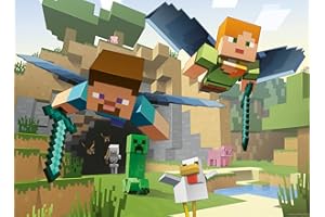 RAVENSBURGER Kinderpuzzle 200 XXL Teile - Minecraft - Tierische Abenteuer