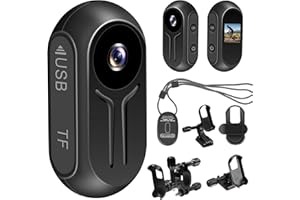 LXMIMI Aufgerüstete Action Cam, 120° Mini Action Videokamera, Magnet Mini Body Kamera, Tragbare Kleine Sport Kamera HD 1080P Actionkamera mit Display-Bildschirm für Fahrrad-und Motorrad-Helme