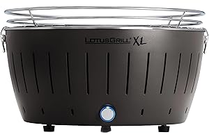 LotusGrill G-AN-435 XL Barbecue à Charbon Portable Anthracite 43,5 cm, 43,5 x 43,0 x 29,0